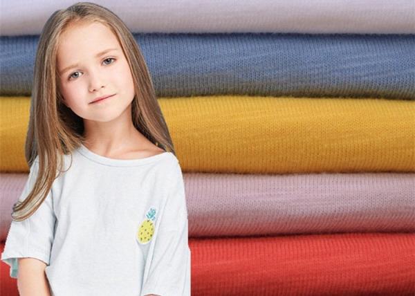 Buy cheap Stock 21s 26S slub cotton plain jersey men's and women's fashion T-shirt casual wear fabric from wholesalers