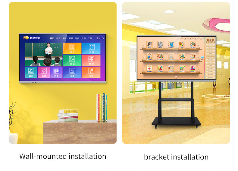 Multi Functional All In One Digital Board For Teaching 65 Inch Double System
