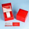 Buy cheap 11cm Red Wrist Watch Accessories Box Pillow Leather Watch Case from wholesalers