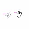Buy cheap Wholesale nose ear cartilage piercing jewelry 20g surgical steel thin small open nose rings for sale from wholesalers