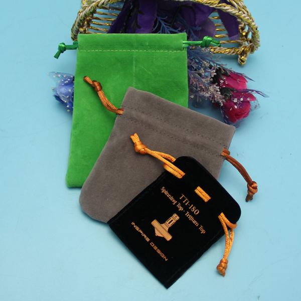 Buy cheap Colorful Drawstring Jewelry Bag For Christmas Gifts Customized Logo Printing from wholesalers