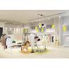 Buy cheap Custom Wooden Cabinet Clothing Display Showcase Interior Design Clothes Shop Fitting from wholesalers
