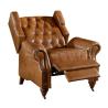 Buy cheap Vintage High Back Brown Leather Recliner Chair High Density Foam / Sponge from wholesalers