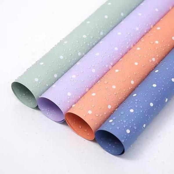 Buy cheap Waterproof Double-Sided Polka Dot Bouquet Wrapping Paper for Ouya Paper Flower Packaging in 58CM * 58CM Customized Size from wholesalers