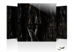 Modern Polished Porcelain Floor Tiles Black White For Living Room