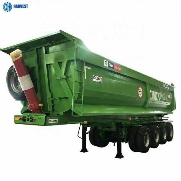 Buy cheap 25cbm 40 Ton CIMC 4 Axles Heavy Duty Dump Trailer For Transportation from wholesalers