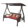 Buy cheap Outdoor Leisure PE Rattan 3 Person Steel Porch Swing With Canopy from wholesalers
