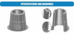 Stainless Steel Centrifugal Partition Basket with 99% Filter Rating