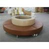 Buy cheap Fabric Round Shape Commercial Booth Seating With Steel Frame Base For Lobby from wholesalers
