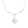 Buy cheap Exquisite Fashion 18k Gold Lab-Grown Diamond Pendant Beautiful Pendant White Diamond jewelry Round Shape Pendant from wholesalers