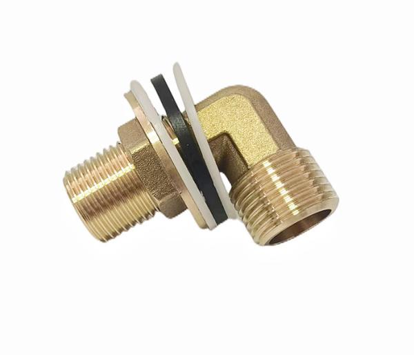 Buy cheap 1/2'' Lead Free Brass 90 Degree Elbow With Wide Flange Brass Tap Back Nuts from wholesalers