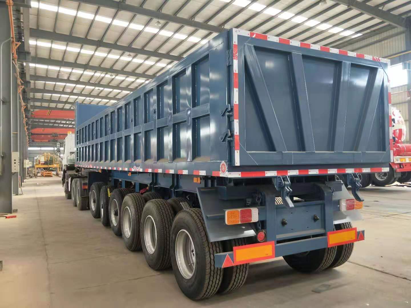 40 Ton Dump Truck Tractor Tipper Trailer Semi-Trailer Sales for Tractor Rim 9.00-22.5
