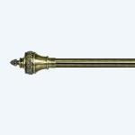 Anti Brass Color Hot Sale Metal Curtain Poles Curtain Rod Set Adjustable Double