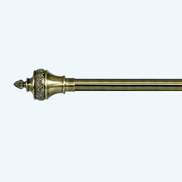 Buy cheap Anti Brass Color Hot Sale Metal Curtain Poles Curtain Rod Set Adjustable Double Curtain Rod from wholesalers