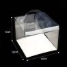 Buy cheap 130*150*150mm Plastic Dessert Takeaway Boxes Transparent Cupcake Box from wholesalers