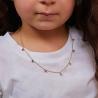 Buy cheap 925 Silver Children's Necklace featuring Playful Rainbow Gemstone Zircon for Sparkle from wholesalers