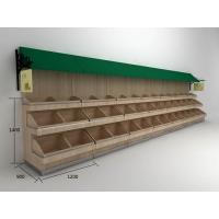 Buy cheap supermarket wood fruit shelf product