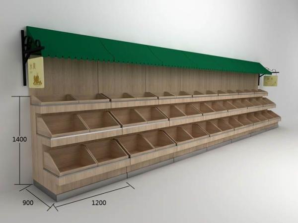 Buy cheap supermarket wood fruit shelf from wholesalers