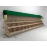 Buy cheap supermarket wood fruit shelf from wholesalers