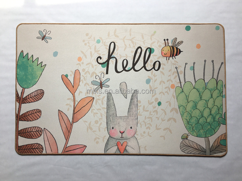 Minglu BFM-027 floor mat New fashion High quality Suede Fabric floor mat with none slip rubber backed