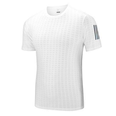 Buy cheap Laser Perforated 97%Polyester Men'S Athletic Clothing Round Neck Collar Shirt from wholesalers