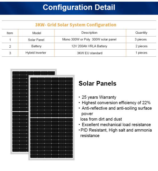 Buy cheap 3KW Aluminum Alloy Off Grid Solar System Lead Acid Home System from wholesalers