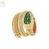 Buy cheap Wholesale Quartz Creative Snake-Shape Two-Ring Silver Alloy Band Full Diamond Watch for Lady from wholesalers