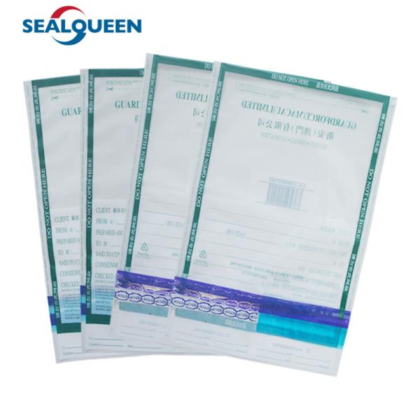 Buy cheap LDPE Safety Courier Bag Tamper Evident Security Shipping Bag Custom Design from wholesalers