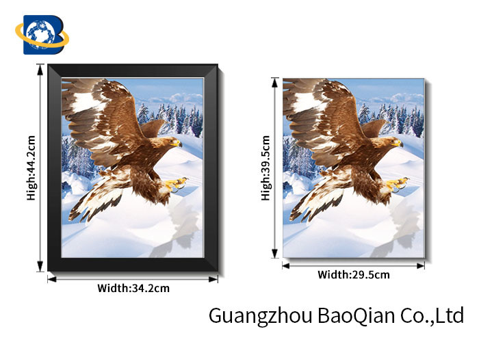 30x40cm Size 3d Lenticular Flipped Picture With Frame For Restaurant Decor