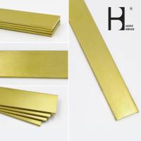 Buy cheap OEM Golden Abrasion Resistant Brass Flat Bars With Anodizing Surface product