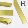 Buy cheap 1m Long Copper Flat Bars , Anti Aging Brass Extrusion Profiles from wholesalers