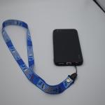 Non Toxic Nylon 2.5mm Cell Phone Lanyard Strap