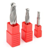 Buy cheap HRC 55 Degree Carbide Ball Nose End Mill High Gloss End Mill Cutter product