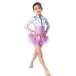 MiDee Tap Jazz Dance Costume Performance Outfits High Waist Jacket Dress for