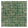 Buy cheap Classical Retro Style Green Glass Mosaic Tiles With Gold Line Bathroom Toilet Background Wall Tiles from wholesalers
