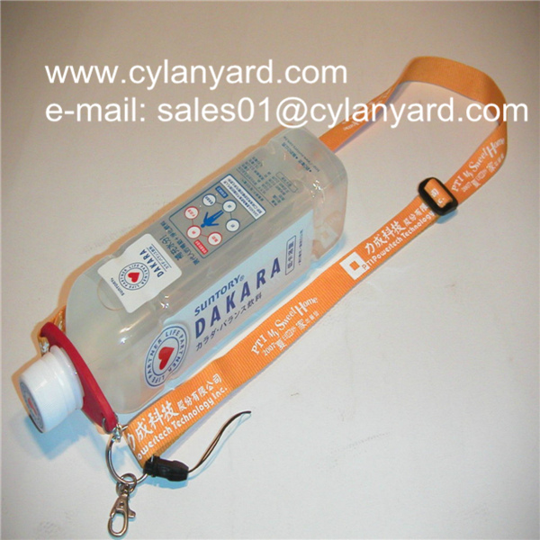Water bottle holder neck ribbons