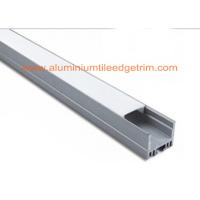 Buy cheap White Silver Aluminum Square Tubing , Extruded Aluminum Led Profile Housing product