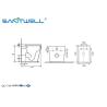 Buy cheap American market WC Wall Faced Toilet , P trap Washdown Dual Flush Two piece toile from wholesalers