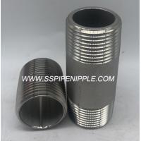 Buy cheap Professional Stainless Steel Pipe Nipple 1/8"-6" High precision SS Pipe Nipple product