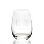 Best sellers transparent lead free crystal stemless red wine glass cup with