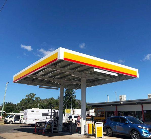 Buy cheap Q355 Petrol Gas Station Canopy Long Span Galvanization Inexpensive from wholesalers