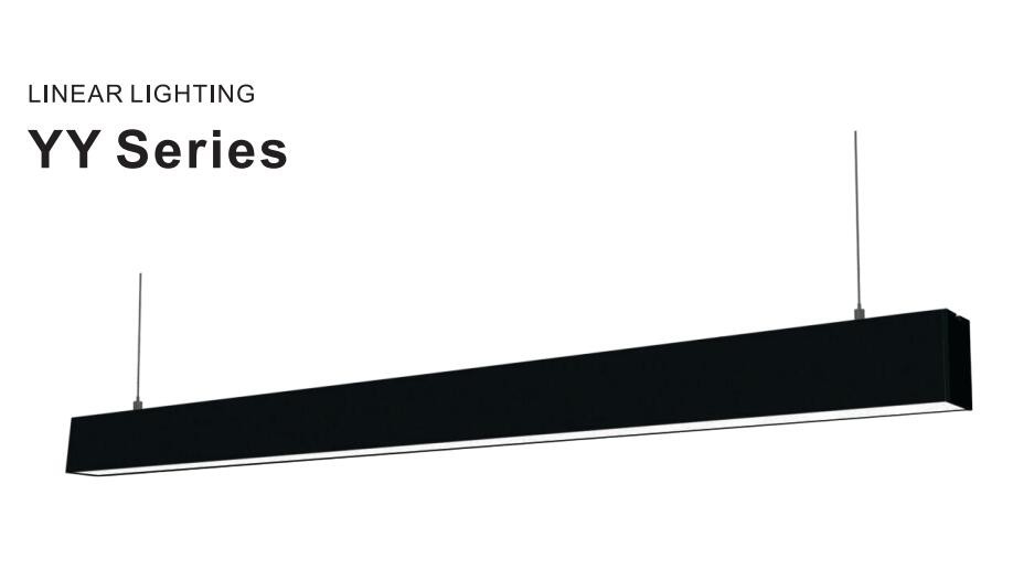 50 / 60Hz Frequency Exterior Led Linear Lighting , Black Linear Pendant Light