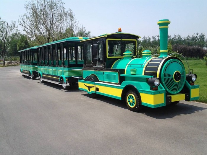 25 Seats Kids Trackless Train Amusement Ride For Theme And Amusement Parks