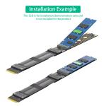 M.2 NGFF Key M NVMe SSD Extension Cable Extender PCIe3.0 X4 Full Speed High