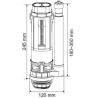 Buy cheap Flush Valve For 2 PC Toilet Volume Adjustable Dual Flush From Xiamen China from wholesalers