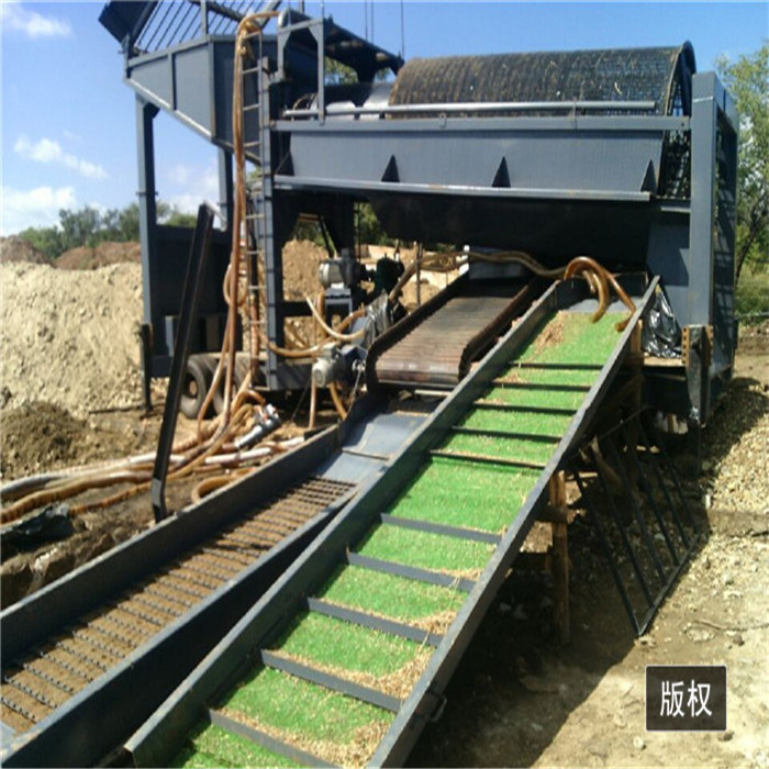 alluvial gold washing machine screen trommel processing plant mobile gold mining equipment