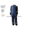 Buy cheap Navy Blue Fr Cotton Coveralls With Reflector Protective Clothing Nfpa 2112 from wholesalers