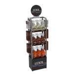 Retail Store Metal Display Stands Floor Display Unit For Grilling Charcoal