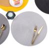 Buy cheap Kitchen Room Space Luxury Golden Waterproof PVC Round Christmas Dining Table Place Mats from wholesalers