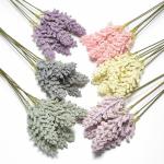 Minimalist Faux Wheat Bouquet Realistic Fake Flowers 5x30cm Plastic